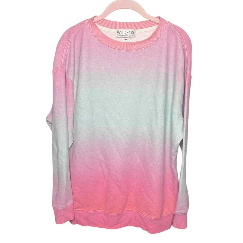 Wildfox Island Ombre Sweatshirt Cotton Candy Size XS